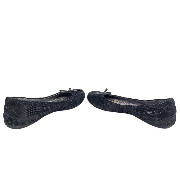 Softwalk Women's Ballet Style Flats Snake-Like Embossed Upper Shoes Black Size 8 - Picture 6 of 8